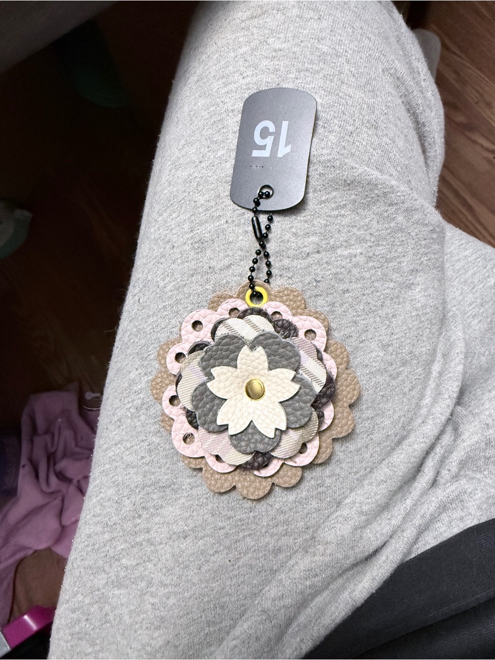 Handmade Floral Bag Charm